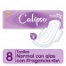 Calipso Toallitas Normal con Alas Con Perfume x 8 U.